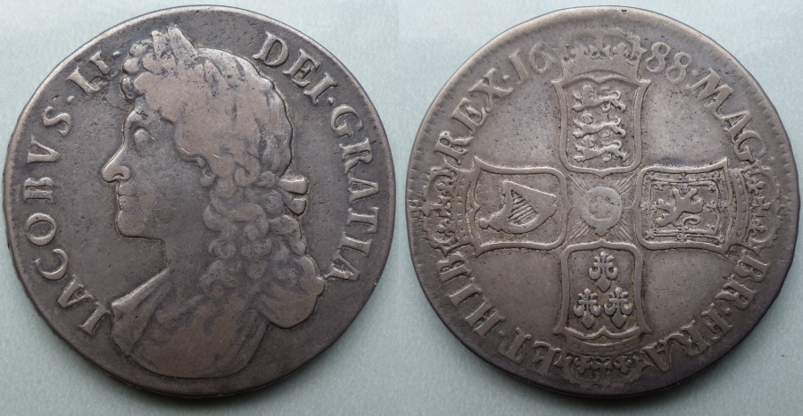James II 1688 crown
